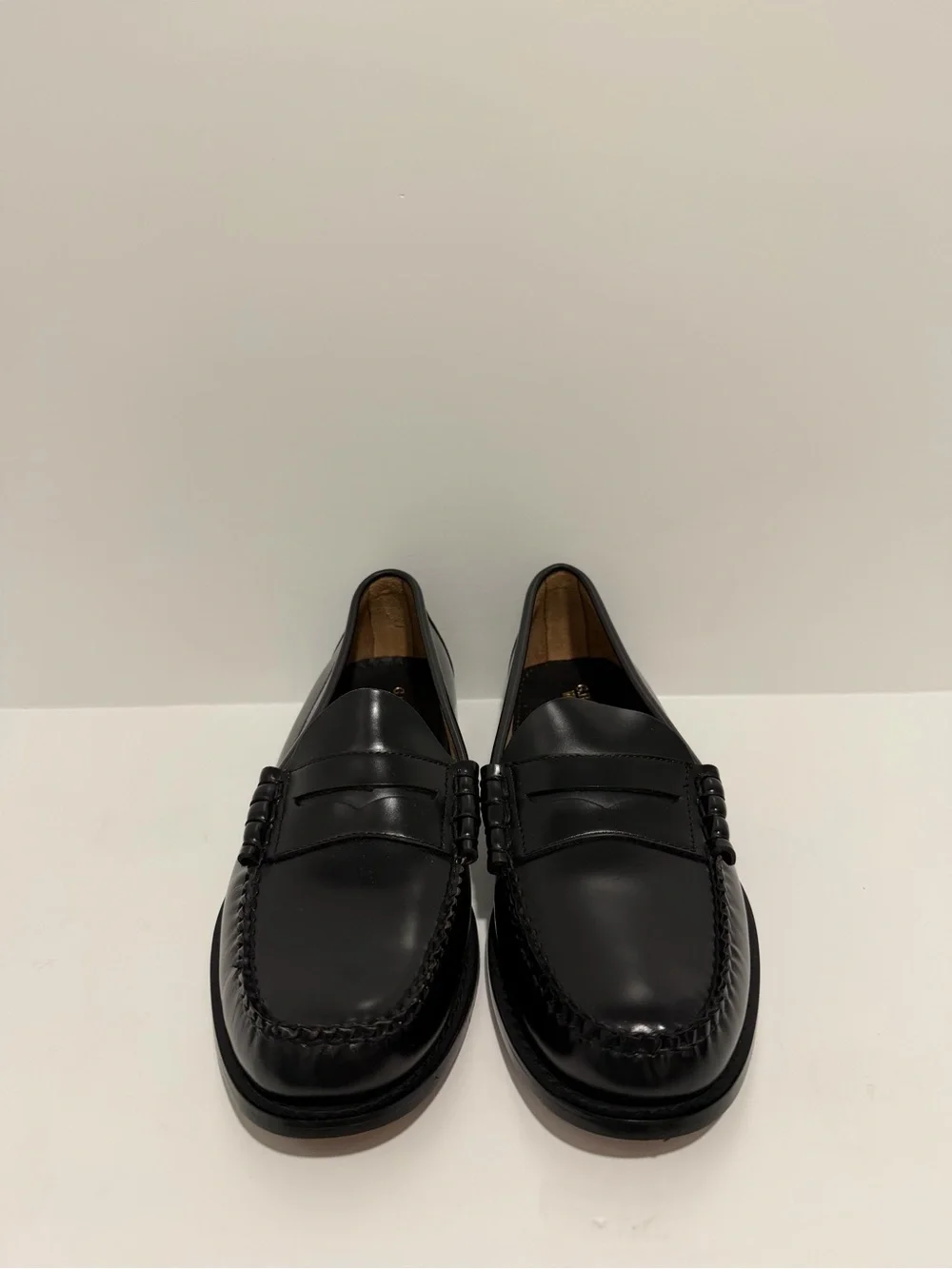 NEW Madewell G.H.BASS Weejuns® Penny Loafers in black leather size 12 NF669 $175